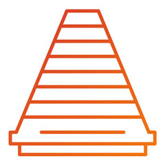 Traffic Cone Icon Style