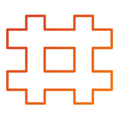 Fototapeta premium Hashtag Icon Style