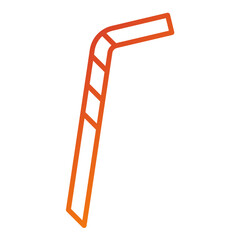 Metal Straw Icon Style