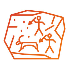 Cave Painting Icon Style