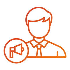 Account Executive Male Icon Style