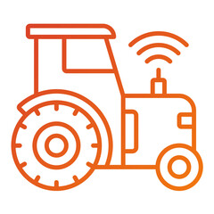 Smart Tractor Icon Style
