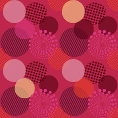 Seamless viva magenta pattern, color of 2023 year
