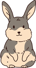 Brown Rabbit Bunny Illustration