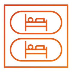 Capsule Hotel Icon Style