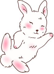White Rabbit Bunny Illustration