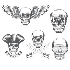 Human Skull Vector Design