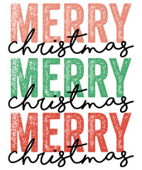 Fototapeta premium Merry Christmas, Christmas Sublimation, Retro Christmas Sublimation