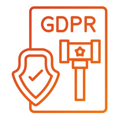 Gdpr Lawsuit Icon Style