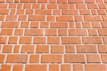 Obraz premium Brown stone paving slabs floor tile urban texture street pattern road background