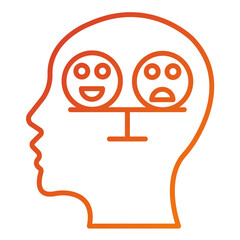 Fototapeta premium Balance Emotion Icon Style