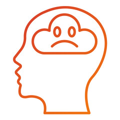 Negative Thinking Icon Style