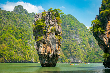 Thailand James Bond island in the sea	