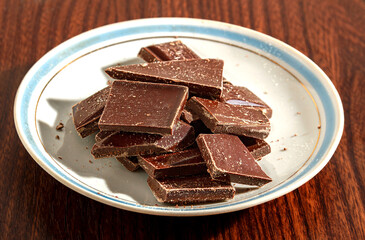 Pieces of chocolate