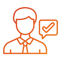 Obraz premium Correct User Icon Style