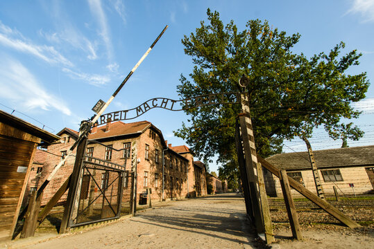 Holocaust Memorial Museum Auschwitz extermination camp near Krakow, Poland
