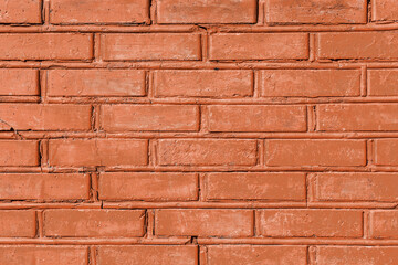 Brown brick wall old texture design vintage background