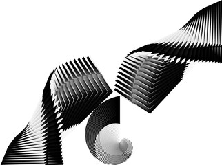 black and white background, vector creative modern composition