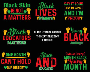 Black History Month Svg Design Bundle.