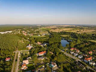 Jantar at sunset, late summer, Baltic coast, northern Poland
