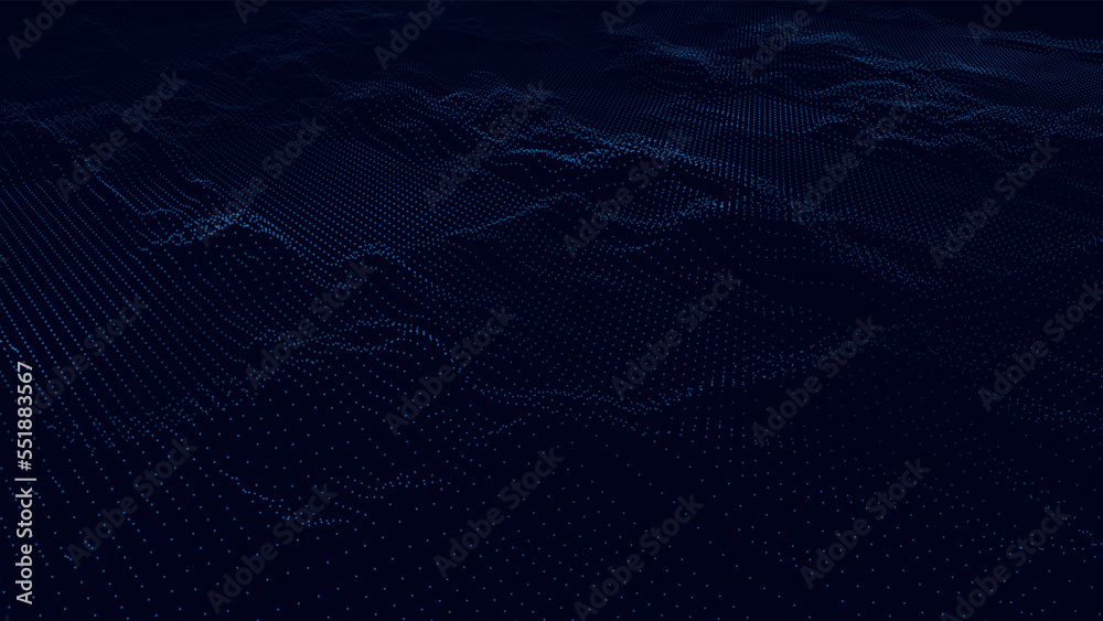 Poster abstract futuristic background. big data visualization. network connection. data transfer. 3d render