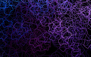 Dark Pink, Blue vector pattern with random forms.