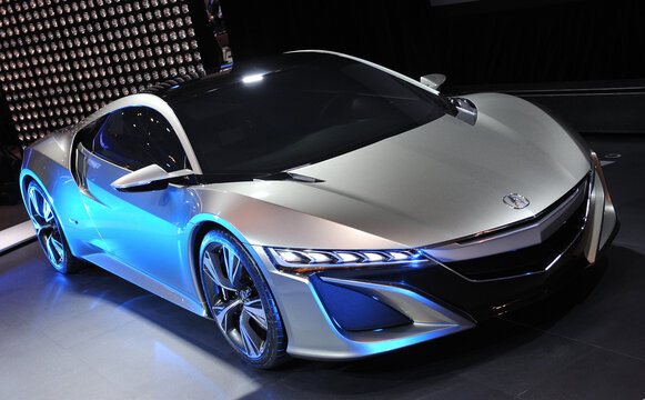 TORONTO, CANADA-FEBRUARY 16, 2012: Acura NSX Concept on display at the 2012 Canadian International Auto Show in Toronto, Canada.