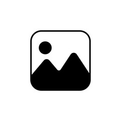 Photo gallery icons for app or website. Vector illustration isolated on white backround