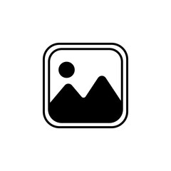 Photo gallery icons for app or website. Vector illustration isolated on white backround