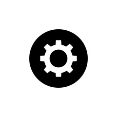 Setting Icon vector. Simple flat symbol on white background