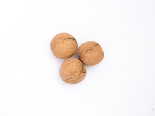 Big brown walnut large nuts. 