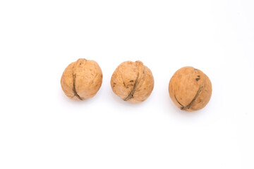 Big brown walnut large nuts. 