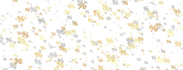 Sales icons floating in the air 3D rendering