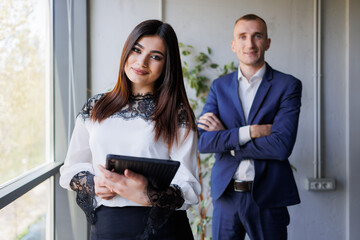 Portrait of a woman as a team leader