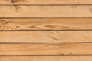 Fototapeta premium Light natural color horizontal planks fence wood texture board background table wooden pattern