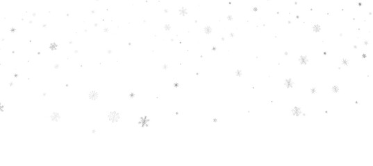 Snowflakes Falling On Snow - Winter Banner