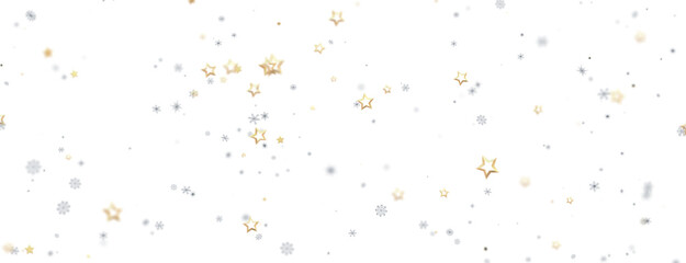 Winter christmas sky with falling snow