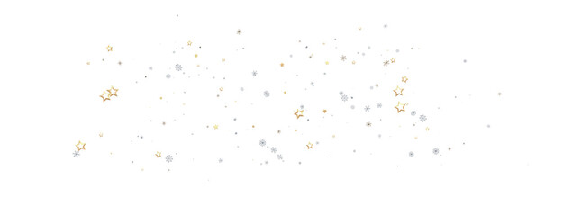 Snowflakes and bokeh lights on the blue Merry Christmas background. 3D render