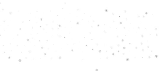 Snowflakes and bokeh lights on the blue Merry Christmas background. 3D render