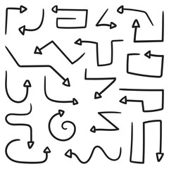 Set of hand drawn Arrow