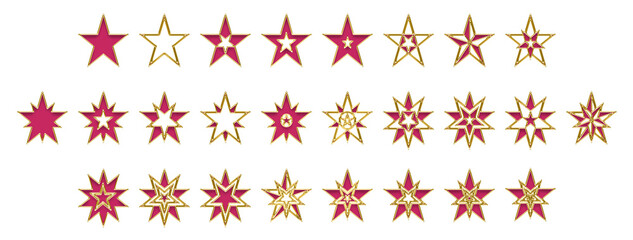 Sterne Collection pink gold