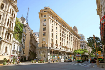 Buenos Aires Citycenter with Group of Impressive Buildings, Argentina, South America