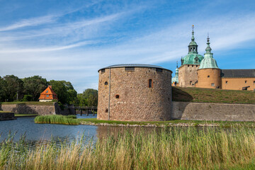 View of The Kalmar Castle in summer, Sweden © hivaka