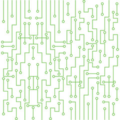 Green line and white background