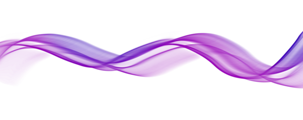 Poster Im Rahmen Abstract wave lines flowing smooth curve purple © JMBee Studio