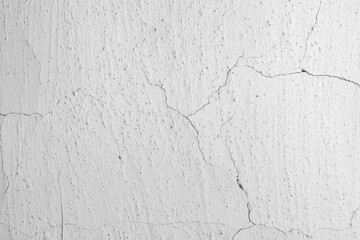 Wall with cracks close-up.