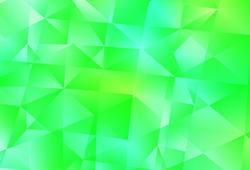 Fototapeta na wymiar Light Green, Yellow vector abstract polygonal background.