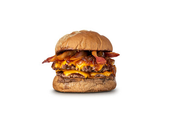 Hambúrguer artesanal com queijo