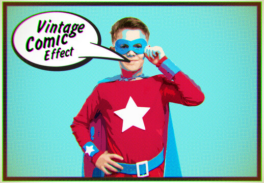 Vintage Comic Book Effect