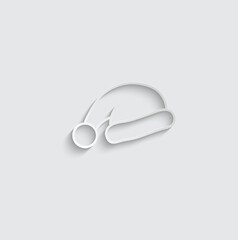 christmas hat icon. Vector christmas logo